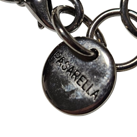 Elegant Two Tone Circular Link Statement Bracelet Pasarella Colombia Fashion - Picture 5 of 7